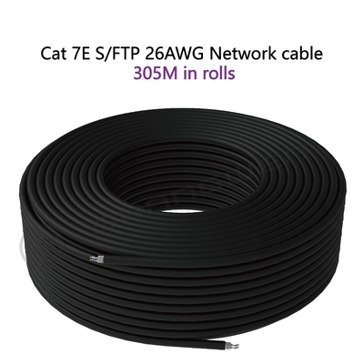 Cat 7 SFTP Shielded 10Gbps Ethernet RJ45 Network Patch Cable  SFTP Cat7 Rj45 Plug Network Lan Cable 1000ft Ethernet Cable