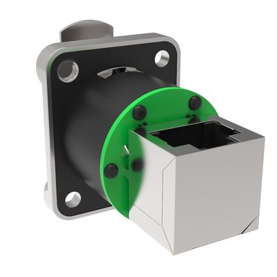 Outdoor IP65 Rated 8-Pin Network Bridge RJ45 Connectors Socket 8 Core Male Signal Chassis Connector 8-Pin  RJ45 Connectors