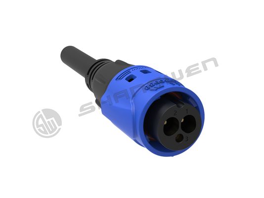 M19 Series Push-pull Self-locking Connection Industrial IP65 3 Pin Female Male Plug Power Connector