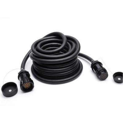 19-Core Male Female Aviation Plug Gold-Plated Copper Needle Stage Light Signal  Waterproof Plug with Distribution Box