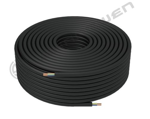 3*1.5mm²  H07RN-F 450/750V  CCC VDE 3 Core Sheathed Wire Bare Copper Sheath Flexible Rubber Cable Power Cable Black Rubber Cable
