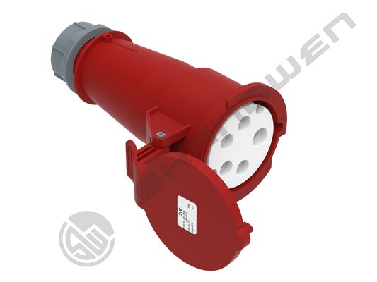 IP44 Industrial Male and Female Plug Couplers 16A 5P  IP44  Male Female Industrial Plug Socket Red