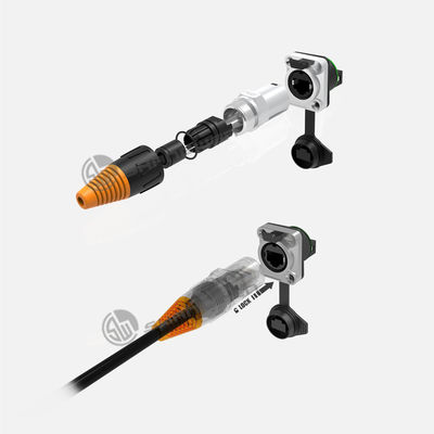 Signal Rj45 wasserdichtes Ethernet-Anschluss Männlich-Weiblich