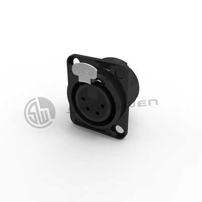 Mini-XLR-Anschluss Industrie-Steckdose weibliche 4-Stift-Anschluss für Video