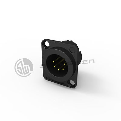 Industrielle XLR Männliche Steckdose Audio 5 Pin Steckdose Elektrische