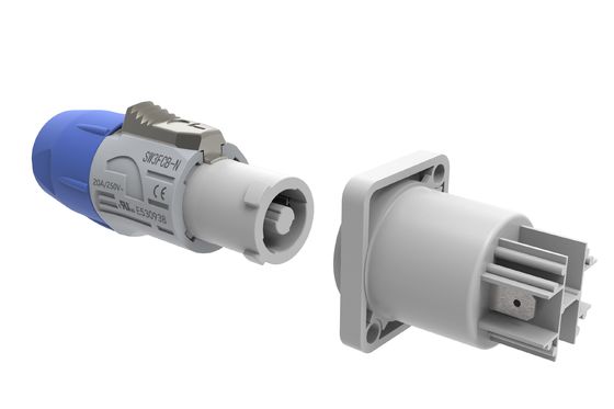 3 Pins Kreislauf-Stromanschluss Elektrische Powercon Männlich PA6-Material
