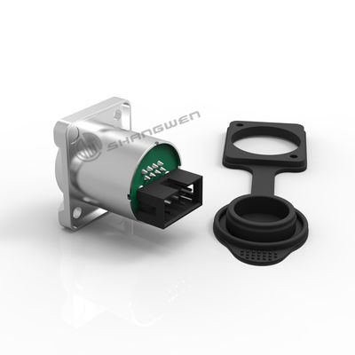 Industrie-Ethernet-Chassis-Anschluss Weiblicher Außenwasserdichtes Rj45-Anschluss