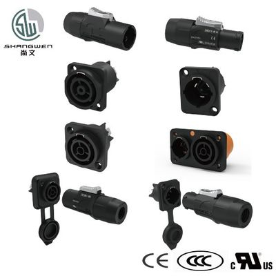 Outdoor Power LED IP65 Wasserdichtes Männliches Steckeranschluss 3Pin 250V Speakon-Anschluss für Industrieelektronikzubehör