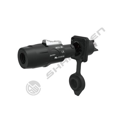 IP65 Außen-Panel-Stützkanal 3-Pin-Männlicher Audioanschluss mit LED-Display 20A-Chassis-Steckdose für Audio-Power-Lösungen