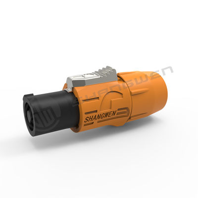 Außene LED-Anzeige Wasserdichtes Powerkon Industrieflugzeug Stecker Steckdosen-Eingangsanschluss für IP65 Triple Core Männliche Stecker