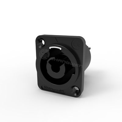 Schwarzer IP65-Frauen-Powercon-Anschluss 3-Pin-LED-Anschluss für Außeneinsatz 250V/20A