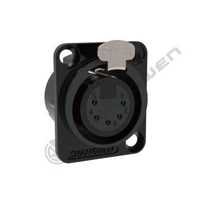 Weiblicher Mini 5-Pin XLR-Audio-Anschluss Indoor IP40 Shell für Mikrofon-Audio-Kabel