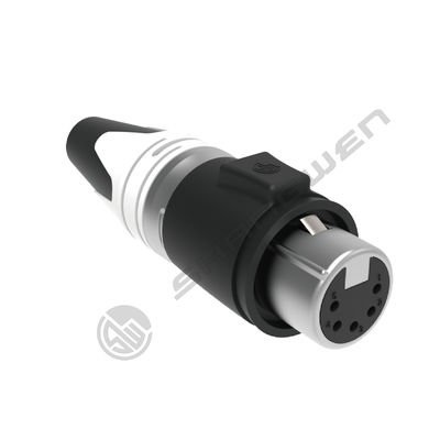 Outdoor Cu Alloy XLR 5-Pin-Steckverbinder für Mikrofonverstärker-Mischpult, wasserdicht IP65, Buchse Audio