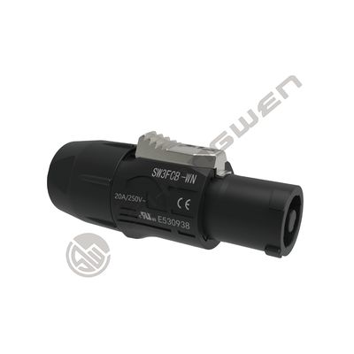 3 Pins männlich weiblich Powertrue Connector elektrisch wasserdicht