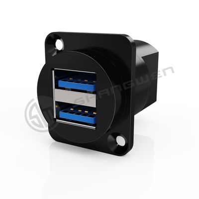 9Pin abgeschirmt staubdicht doppelter Port USB Typ A/B 3.0 Datenkabel Anschluss