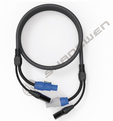 XLR weibliche und männliche Powercon Kombinationskabel 5pin DMX SJT Signal und Strom in 2in1 Hybrid-Kommunikationskabeln