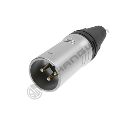 Audio-Video-Ausrüstung 10A XLR-Männliche Verbindung mit wasserdichten silberplattierten Kontakten und DMX-Drehkopplungsschale