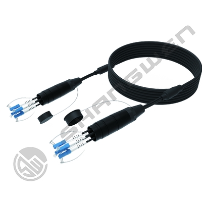 Outdoor-Netzwerk 50M Länge Singlemode TPU Wasserdichte Glasfaserkabel Trommelrolle mit LC-LC-Steckern OM2/OM3/OM4