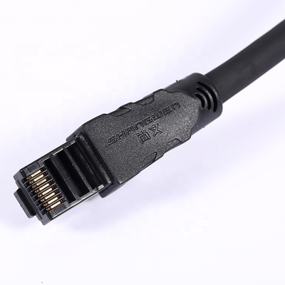 Cat6a 24awg UTP Kabel PVC-Mantel 4 Paar CE UL Mehrfach-Twist 100% Sauerstofffreies Reines Kupfer Innenbereich Blau Schwarz Ethernet Netzwerk
