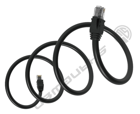 26awg Schwarzes UTP Cat5e Netzwerkkabel Patchkabel 4 Paare Cat5e LAN-Kabel