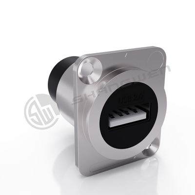 4 Pin Audio Video & USB Connector Dustproof Indoor Outdoor Copper Contact Material 4P 9P Alloy for Data Cable