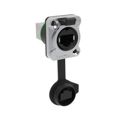 Outdoor IP65 Rated 8-Pin Network Bridge RJ45 Connectors Socket 8 Core Male Signal Chassis Connector 8-Pin  RJ45 Connectors