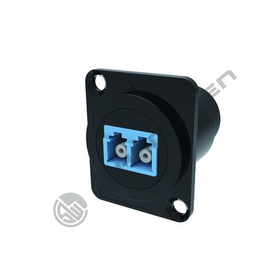 LC to LC Fiber Optic Panel Mount  D-Type LC Female to Female Coupler Single-Mode Multimode Module Socket for Fiber Optic