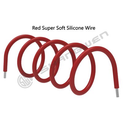 Silicone Wire Power Cord 10 AWG Tinned Copper Standard High-Temperature 10 Gauge Red Flexible Wire 1 Conductor Silicone Wire