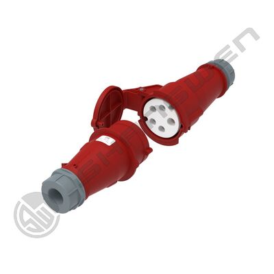 IP44 Industrie Stecker und Kupplungen, 16A, 5-polig, IP44, Stecker und Kupplung für Industrie, rot, IP44, Industrie, 5-polig, 16A