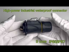 Hochleistungs-Mann-Frauen-Anschluss IP65 IP67 3-Kern-Wasserdichte-Anschluss Außen