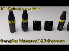 Kleiner XLR-Stromanschluss Außenwasserdicht 3-Stift-Mann-Steckeranschluss