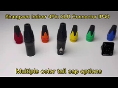 4 Pins XLR-Anschluss Steckdose Männlicher elektrischer Anschluss Typ D Form