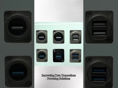 USB-Panel-Anschluss Ip65 Wasserdicht 9-Stift-USB-Anschluss zur Formatumwandlung