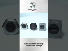 Rundstaubdichte Audio-Datenanschluss aus Zinklegierung für Industrieelektronikzubehör und HDMI