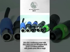 4-poliger D-Shape 4-poliger Buchse auf Stecker Speakon-Kabelanschluss für Lautsprecheranschluss