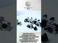 Outdoor Cu Alloy XLR 5-Pin-Steckverbinder für Mikrofonverstärker-Mischpult, wasserdicht IP65, Buchse Audio