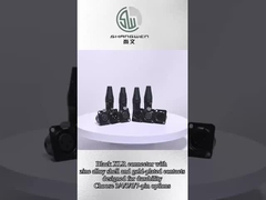 Weibliche D-Form IP67 Steckverbinder Zubehör in schwarz/gelb Packung von 10